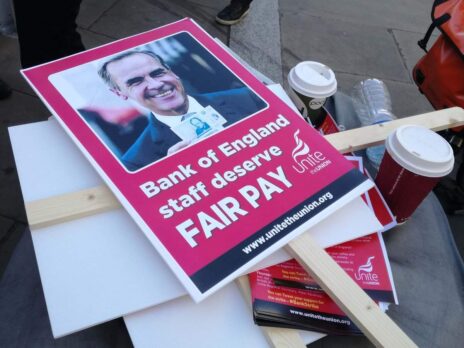Bank of England workers strike for the first time in over 50 years