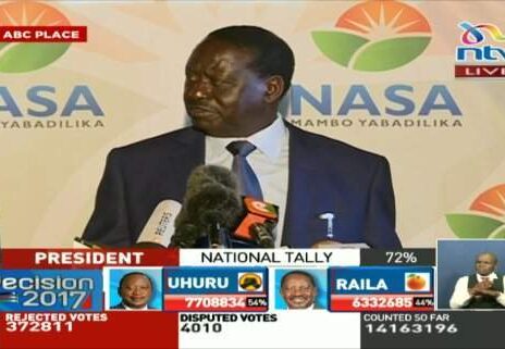 Kenya's presidential hopeful Raila Odinga says vote has been hacked