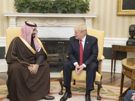 The Saudi Crown Prince is looking for a confidence boost from Donald Trump