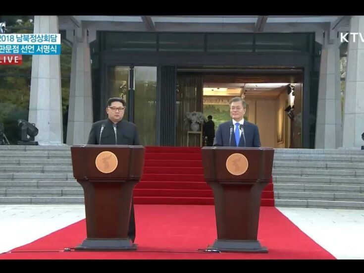 North and South Korea have taken their first tentative steps towards peace