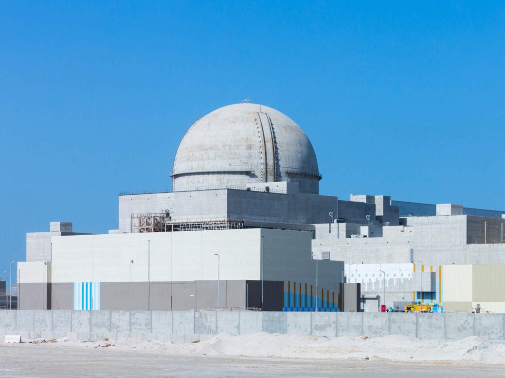 Barakah power station, the first nuclear power plant in the Middle East to become operational