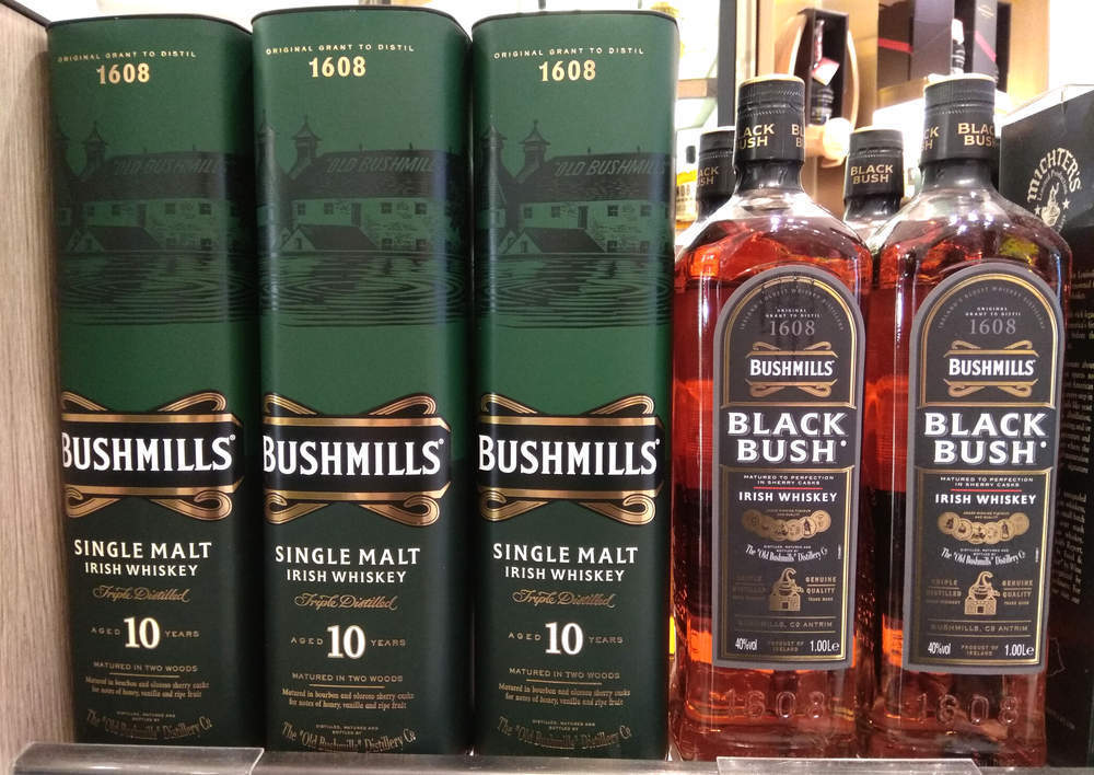 Image result for Irish Whiskey â Bushmills Black Bush