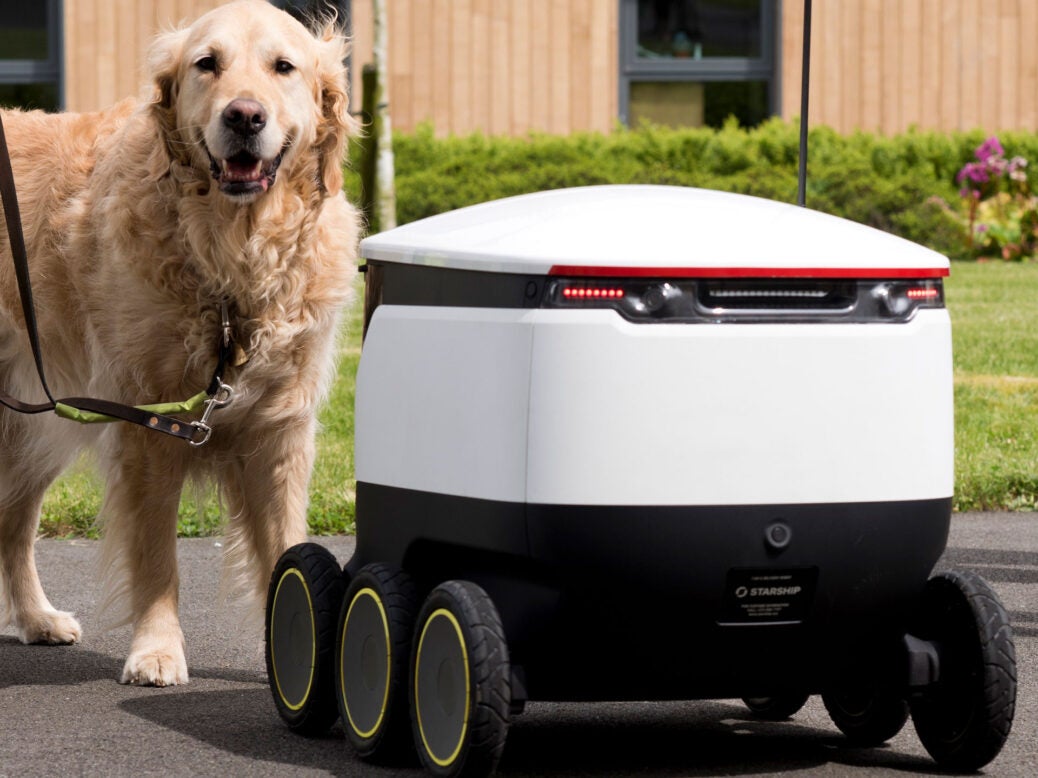 guide dogs and delivery robots from Starship Technologies