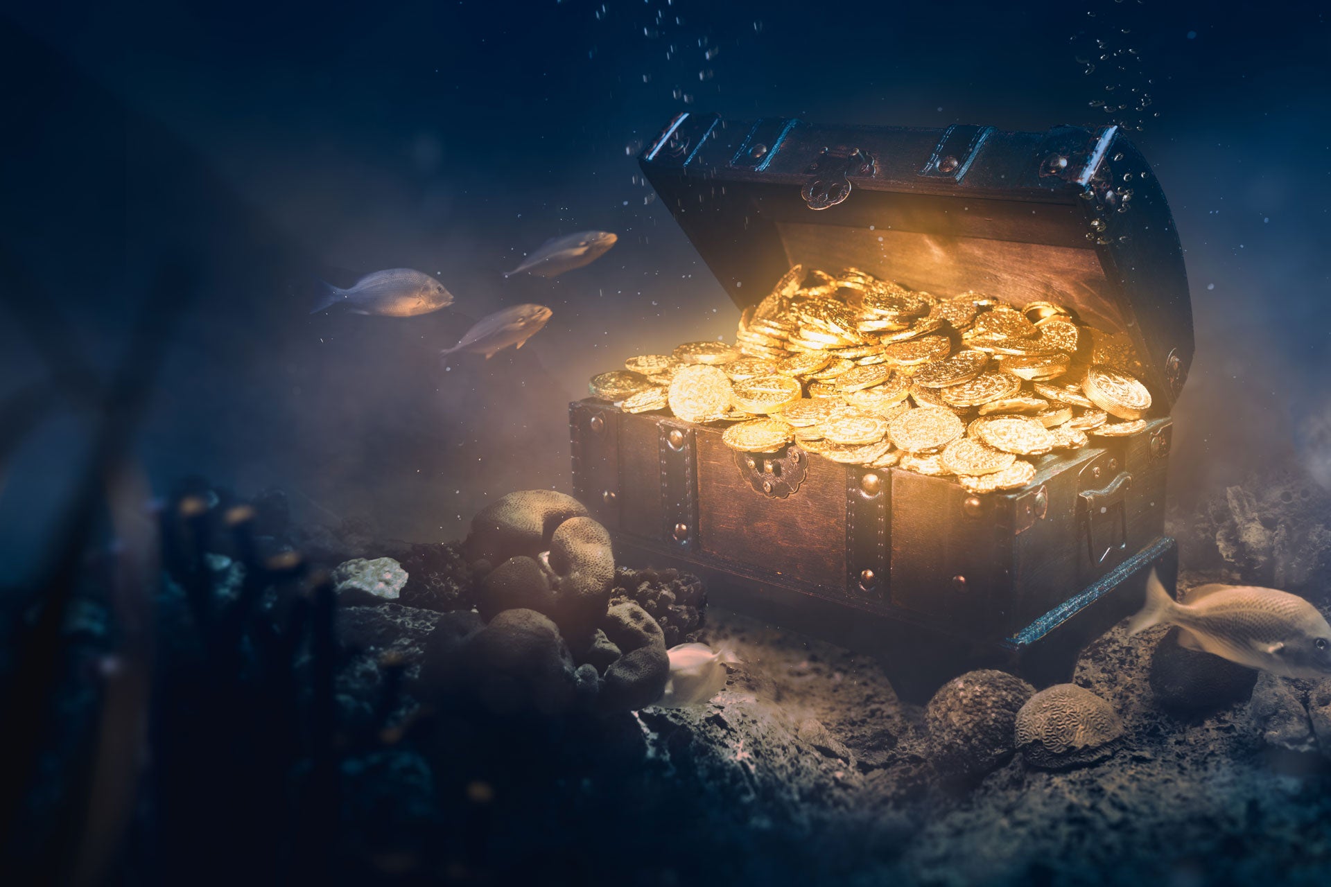 sunken treasure blockchain