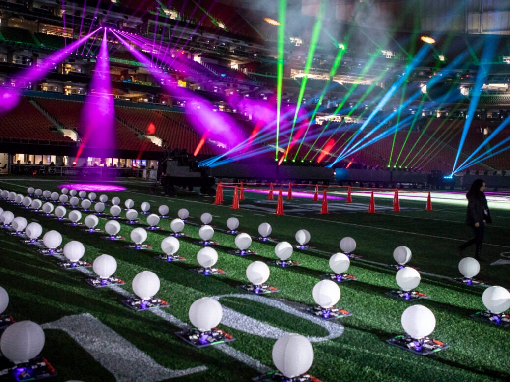 Intel Super Bowl drone show