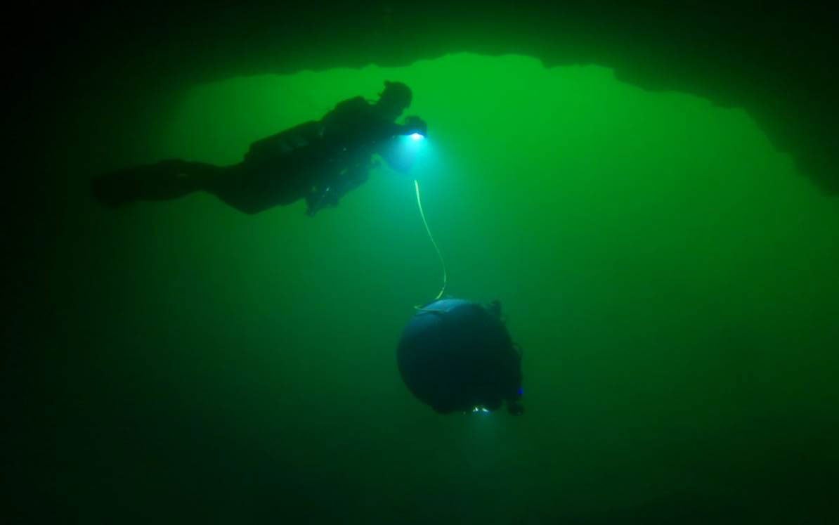 underwater robot mine sites