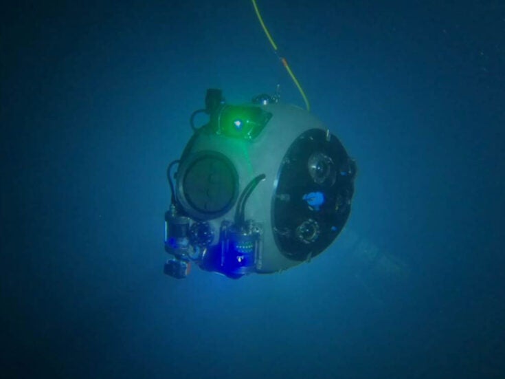 underwater robot mine sites
