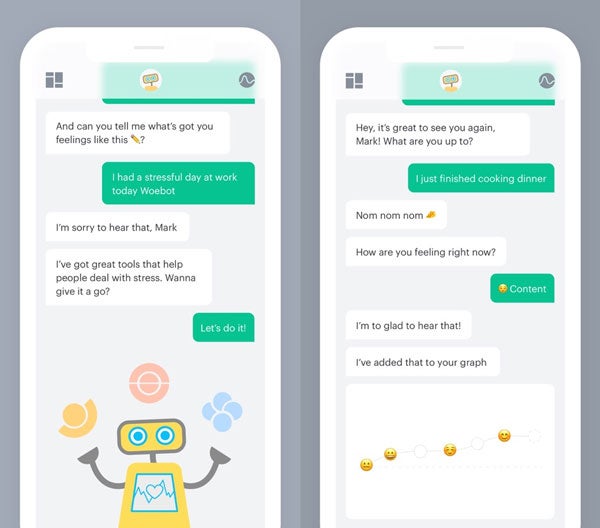 mental health chatbots Woebot