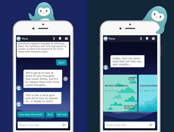 mental health chatbots Wysa