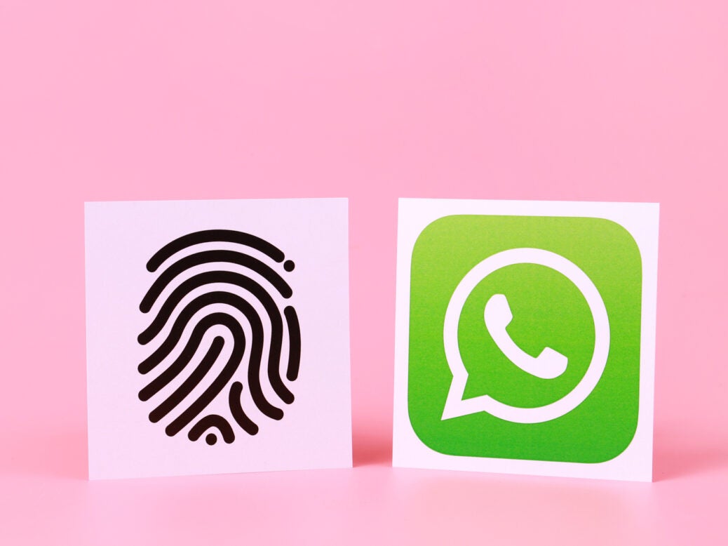 WhatsApp fingerprint authentication