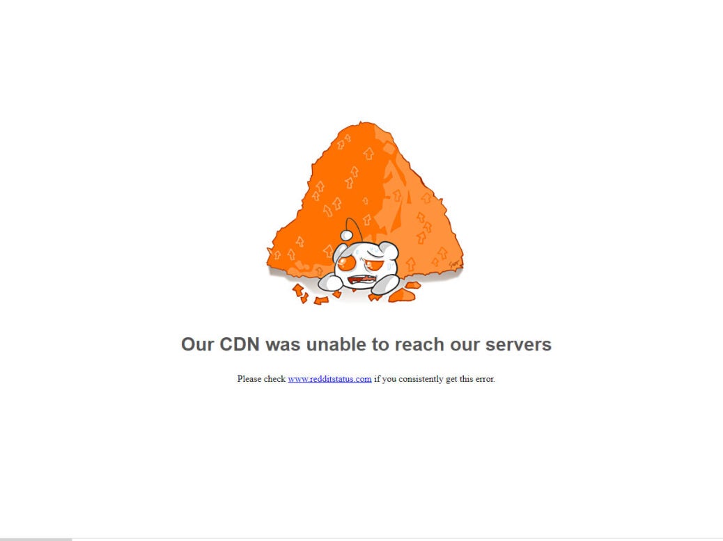 reddit down outage